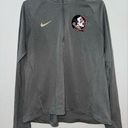 Nike LG  Dri-Fit Grey Florida State University FSU Quarter Zip Long Sleeve Jacket Photo 0