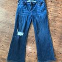 Lane Bryant  distressed 16 mid rise western boot normcore jeans Photo 0