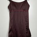 L.L.Bean  Swim Dress Woman’s Size 12 UPF 50+ Brown w/ Pink Microdots Summer Pool Photo 0