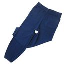 Polo NWT  Ralph Lauren Cashmere Cropped Tapered Pant in Navy Pull-on Knit Pants M Photo 0