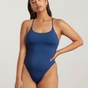 Everlane  NWT One String One Piece Adjustable Tie Bathing Suit Size Small Blue Photo 0