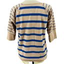 Volcom  Half Sleeve Striped Boat Neck Sweatshirt Womens Small Photo 5