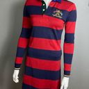 Ralph Lauren  Blue Label Rugby dress red blue stripes crest coat of arms small Photo 3