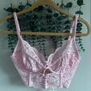 For Love & Lemons  for Victoria Secret Creamsicle Pale pink Lace Underwire Bra Photo 3