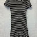 Brandy Melville  Striped Black & White Ribbed Knit Dress - XS/S Photo 1