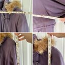 Bernardo Vintage  purple toggle long parka w/ removable lining & fur hood size M Photo 11