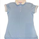 Peter Millar Like new  Golf Shirt Polo Womens  SMALL Blue White Photo 0