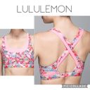 Lululemon Run Stuff Your Bra II Flowabunga Multi Bleached Corral Bra 4 Photo 1