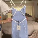 Yellow The Label Light Blue Romper Photo 1