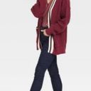 Universal Threads Universal thread chunky knit maroon varsity style cardigan sweater Photo 2