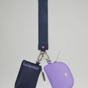 Lululemon  Dual Pouch Wristlet Navy and Purple NWOT Photo 2