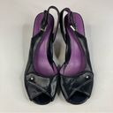 Taryn Rose Taryn by  Slingback Peep Toe Heels Size 8 Photo 1