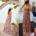 Agua Bendita  Cotton Blare Floral Maxi Dress S Photo 10