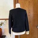 Dress Barn VINTAGE  | 80's Black + Gold Beaded Button Down Cardigan Sweater Sz M Photo 1