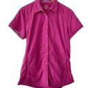 Kuhl  Women’s Short Sleeve Button Front Athletic Shirt in Pink Size Large Photo 0