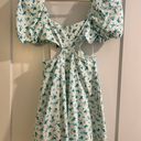 ZARA Floral Cut out Dress Photo 2