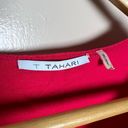 T Tahari SALE! Red  Sleeveless Blouse Size M EUC Photo 4