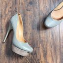 L.A.M.B. . • Carefree platform heels stiletto Taupe leather Gwen Stefani Photo 0