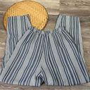 American Eagle  blue striped pull on high rise pants Photo 5