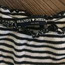 Brandy Melville Black And White Striped Tee Photo 1