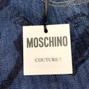 Moschino  Couture Printed Denim High Rise Shorts Photo 8