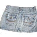 American Eagle Women’s Denim Mini Skirt  Outfitters Size 4 Distressed Summer Photo 1