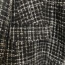 Coldwater Creek Y2K  black tweed blazer wool plaid checkered textured women large Photo 3