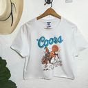 Coors Cowboy Way Crop Top White Size M Photo 0