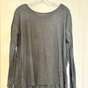 Lululemon  gray long sleeve open back tee size Small Photo 0