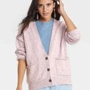 Universal Threads Universal Thread Target Button-Front Oversized Grandpa Cardigan Lilac S NWT Photo 0