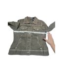 DKNY   Brown Denim Jacket Sz L Photo 6