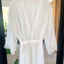 Oscar de la Renta  Sheer White Full Length Robe Photo 1