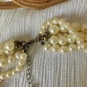 American Vintage Vintage “Cordelia” Five Strand Pearl Necklace 19.5” Classic Maximal Chunky  Photo 9