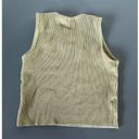 Debut  womens crop top green size S ribbed tank high neck cut out Photo 2