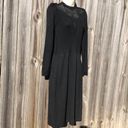 St. John  Small Saks Fifth Avenue Black Santana Knit Long Sleeve Dress Vintage Photo 1