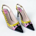 Fendi  Monster Slingback Heels Size 40 Photo 3