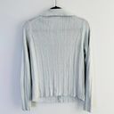 Vince  Rib Cotton Knit Button-Up Top in Quartz Photo 5