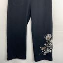 BCBGMAXAZRIA  Y2K Embroidered Capri Sweat Pants size Medium Photo 2