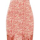 Pretty Little Thing Red Leopard Print Frill Hem Midi Dress Photo 2