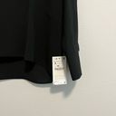 ZARA Basic Black Long Sleeve Shawl V Neck High Low Pullover Blouse Top Size S Photo 2