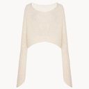 The Row  Stelle Top in Ecru Large Womens Knitted Sweater Photo 8