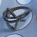 Vintage Size 9.5 Silver Tone Metal Ring Photo 3