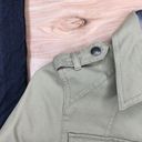 DKNY  Jeans Military Green Button Front Shirt Photo 3