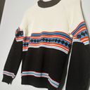 Black Diamond Vintage Jump Ahead White  Design Crewneck 80s Sweater Size Small Photo 1