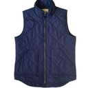 Krass&co G.H.Bass & . dark blue women's XS sleeveless puffer collared zip up vest Photo 5