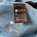 Zella  blue mesh detail sports bra size small Photo 3