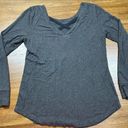 CAbi  Charcoal Grey ATC Crossback Sweatshirt Long Sleeve Sporty TShirt Size S Photo 5