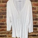 Croft & Barrow  White Cable Knit Button Down Cardigan Sweater Women's SIze XL Photo 0