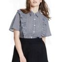 Sandy Liang 💕 x TARGET💕 Short Sleeve Ruffle Blouse ~ Gingham Print Medium Photo 5