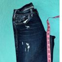 Silver Jeans  Capri Suki Womens Blue Embroidered Pocket Mid Rise Denim Size 28 Photo 10